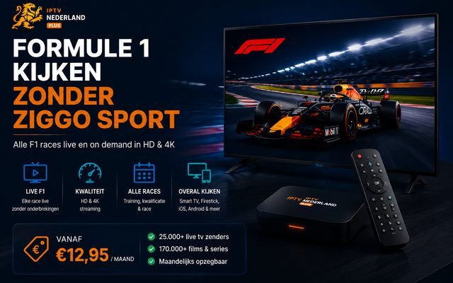 Formule 1 kijken zonder Ziggo Sport