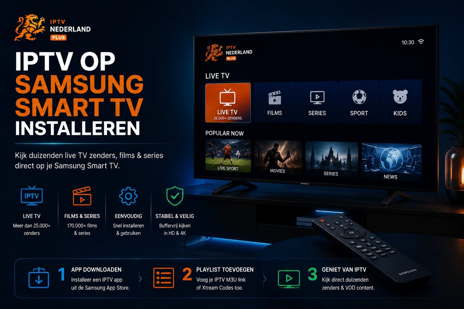 IPTV op Samsung Smart TV installeren