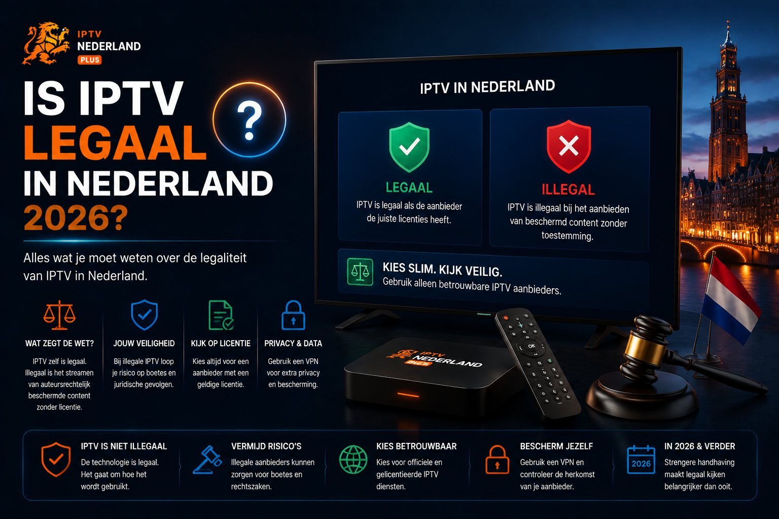 Is IPTV legaal in Nederland