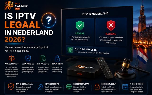 Is IPTV legaal in Nederland