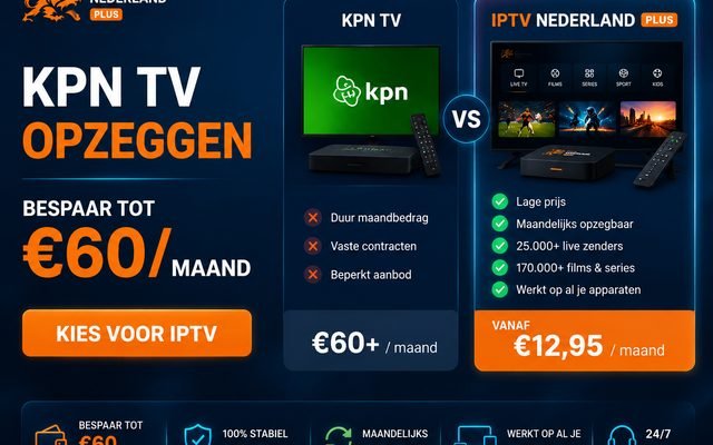 KPN TV opzeggen en overstappen naar IPTV