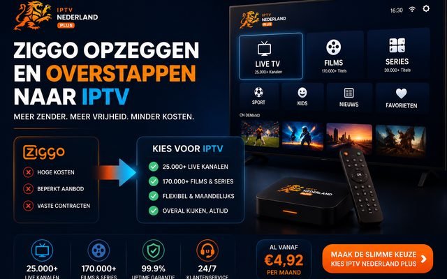 Ziggo opzeggen en overstappen naar IPTV